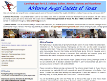 Tablet Screenshot of airborneangelcadets.com